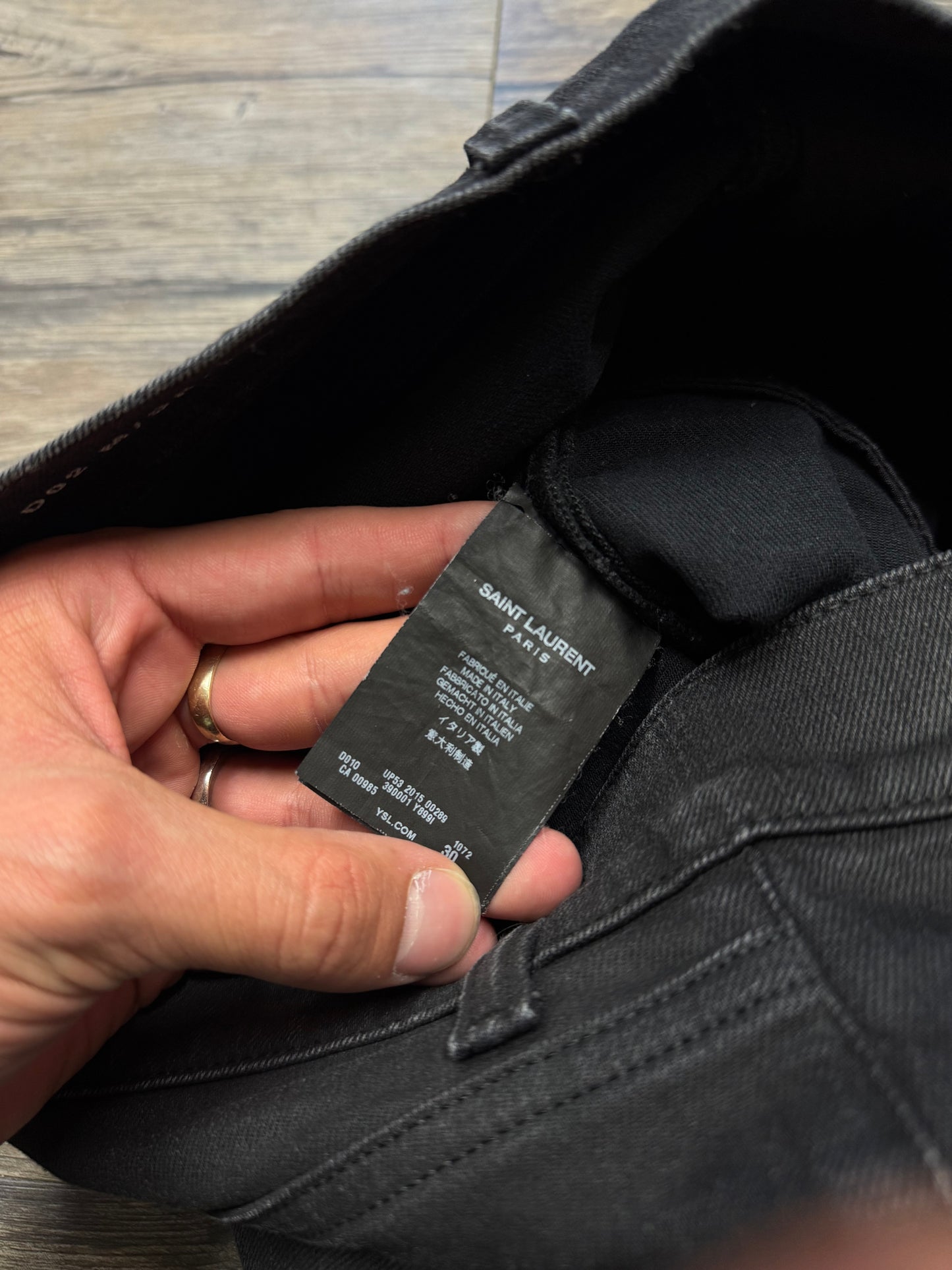 SAINT LAURENT D02 SLIM FIT JEANS (30)