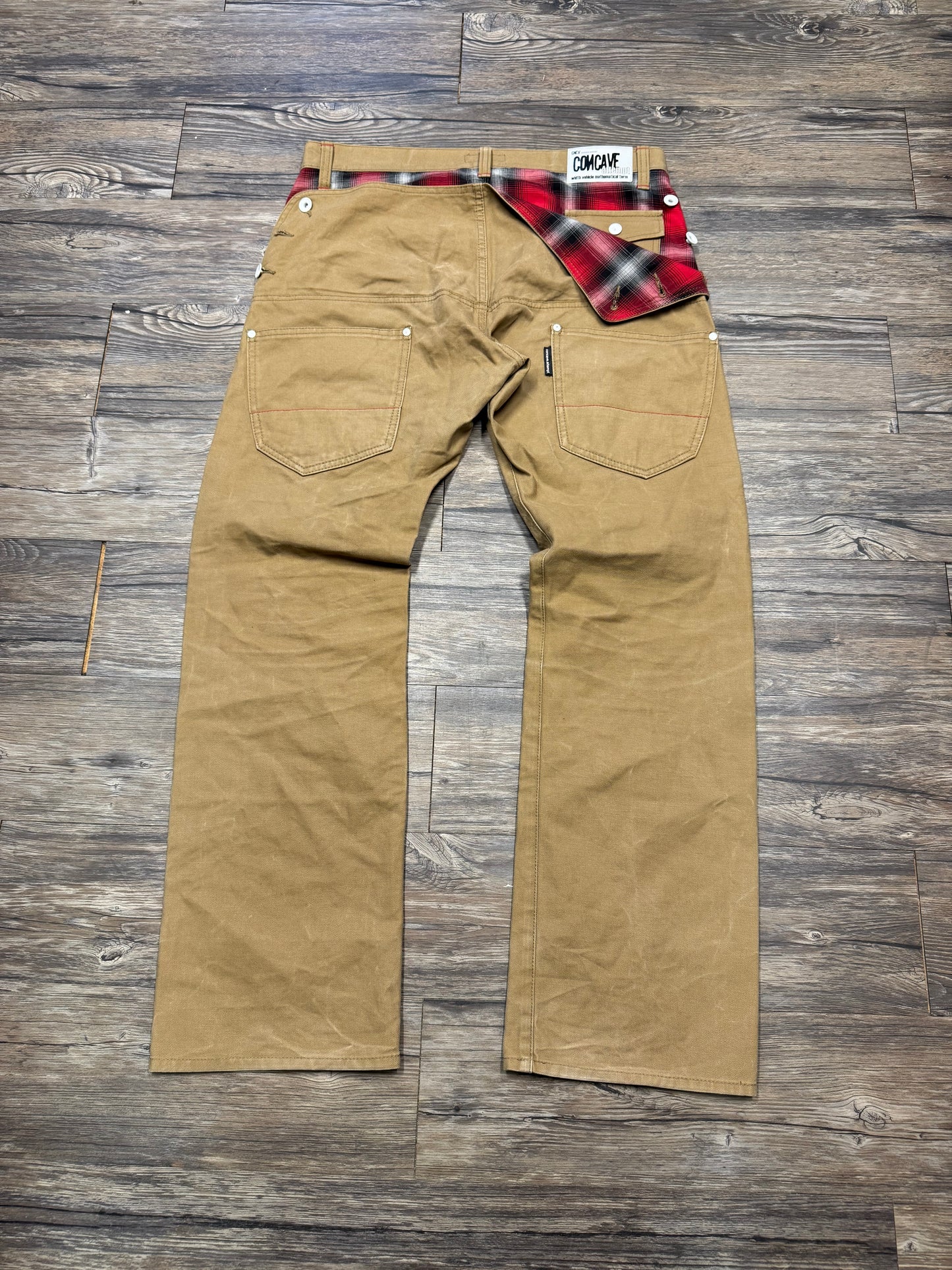 CONCAVE BUTTON FLAP WORK PANTS (34)