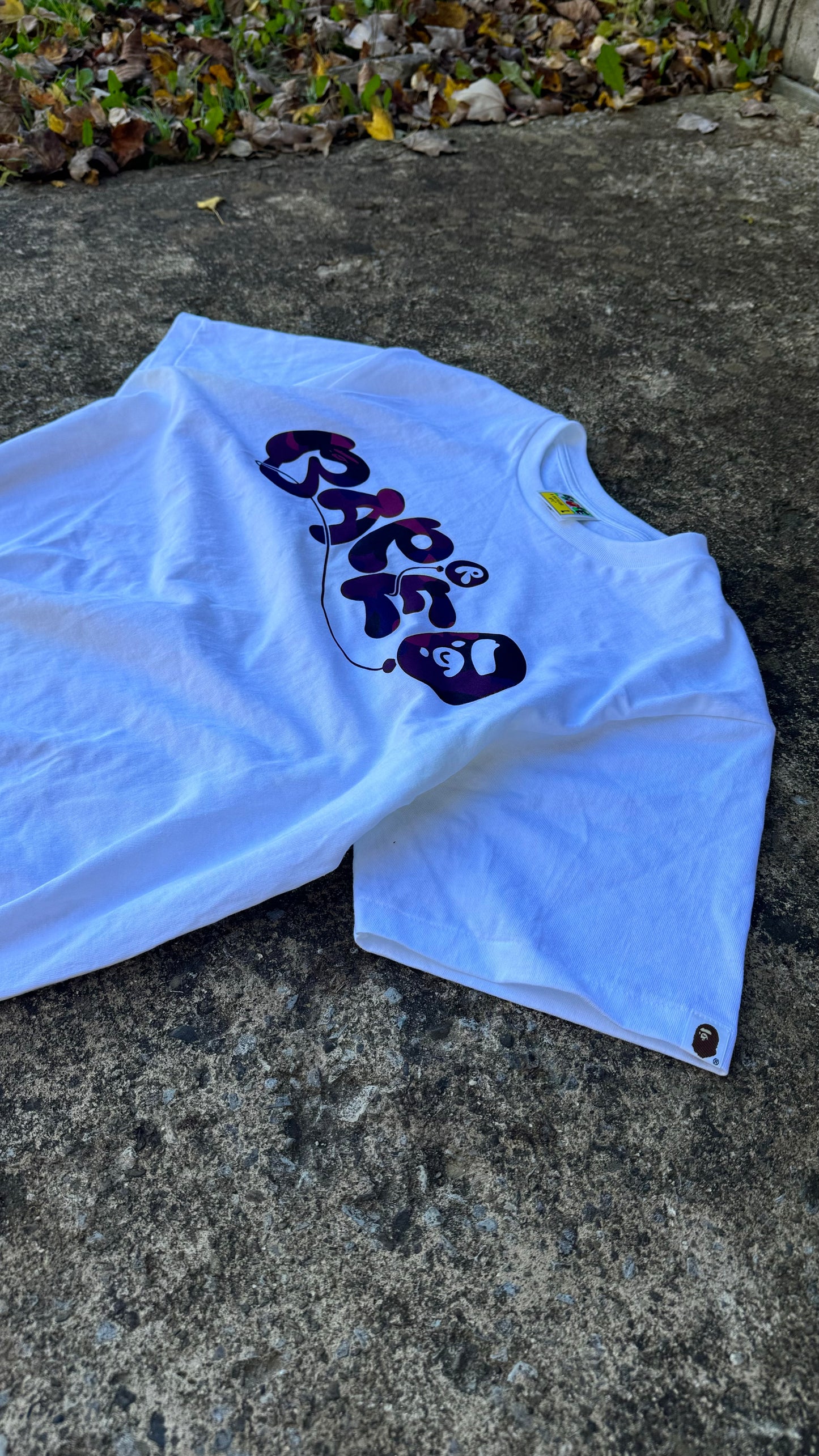 BAPE CLASSIC LOGO TEE (L)