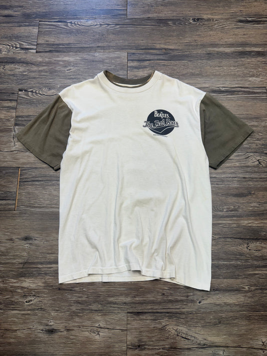 THE BEATLES 90s 2TONE ‘THE FAB FOUR’ T-SHIRT (L)