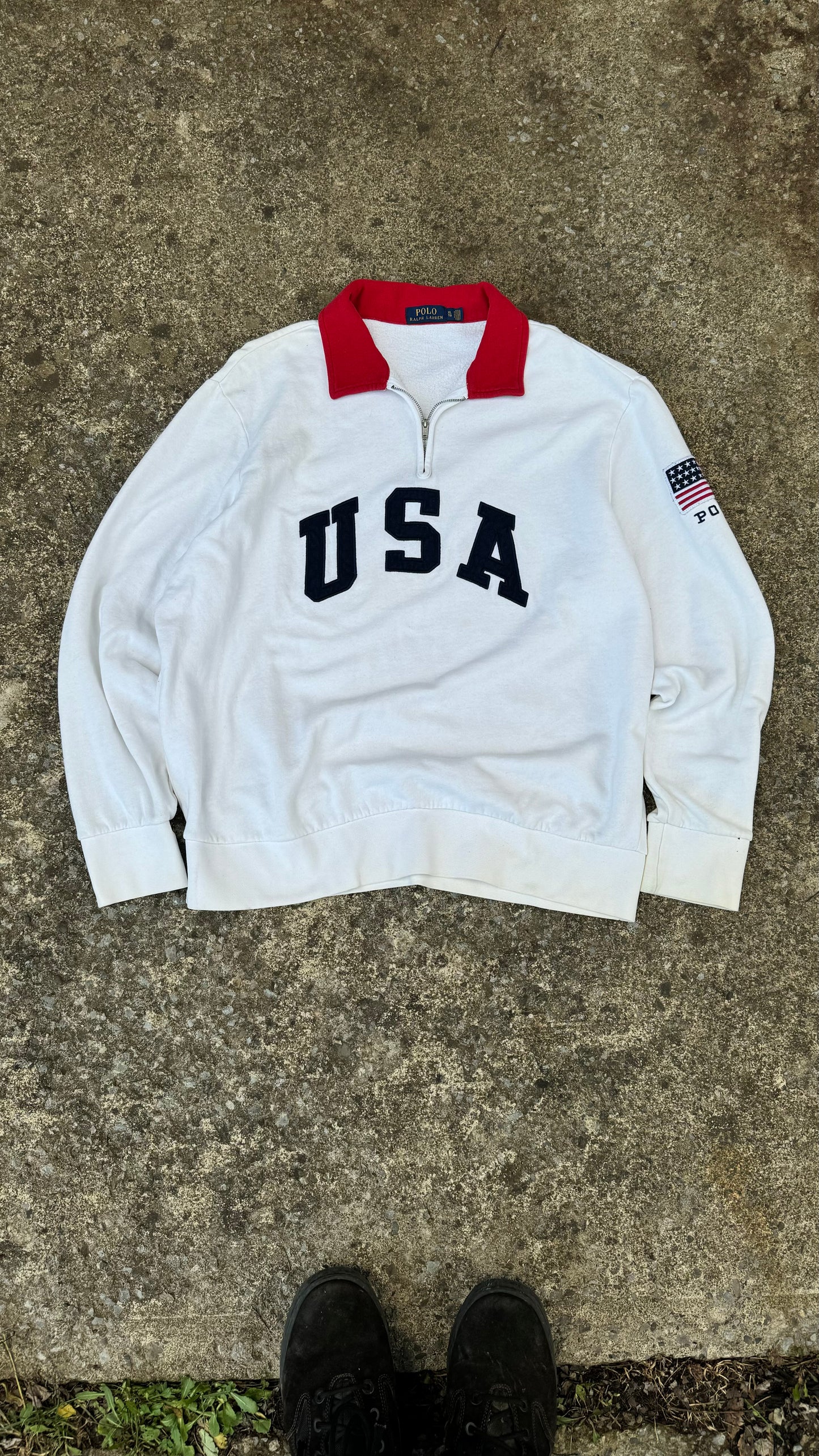 POLO RALPH LAUREN USA QUARTERZIP (L)