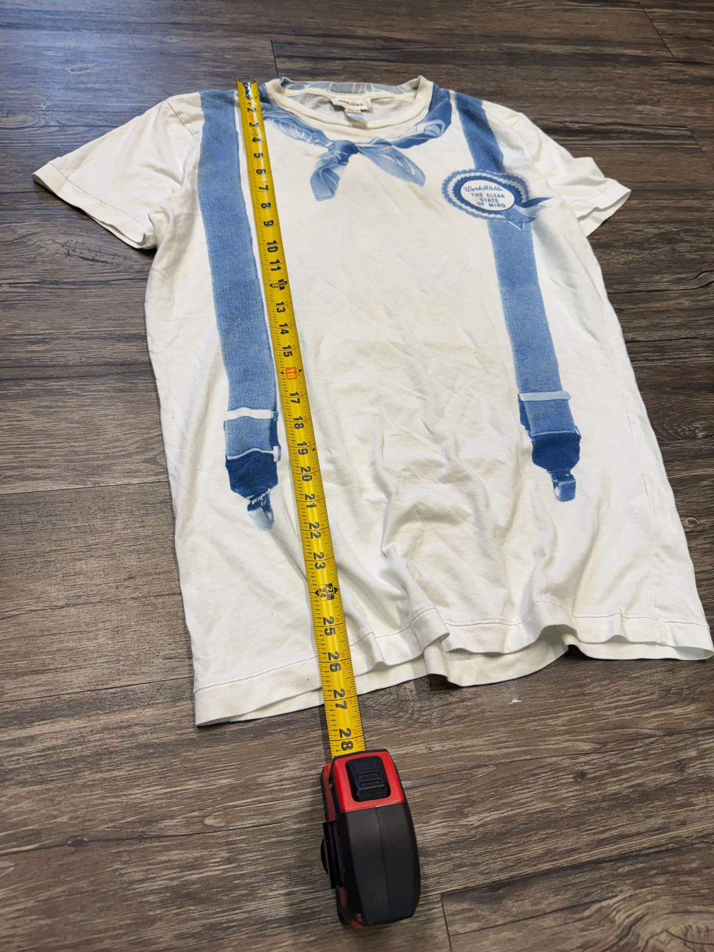 00’s DIESEL SUSPENDER BANDANA TEE (M)