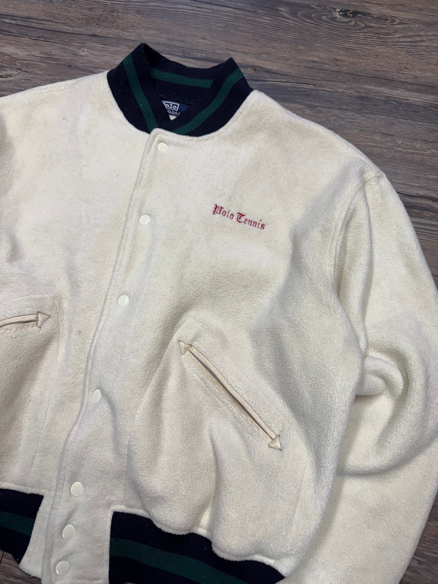 POLO RALPH LAUREN TENNIS VARSITY JACKET (L)