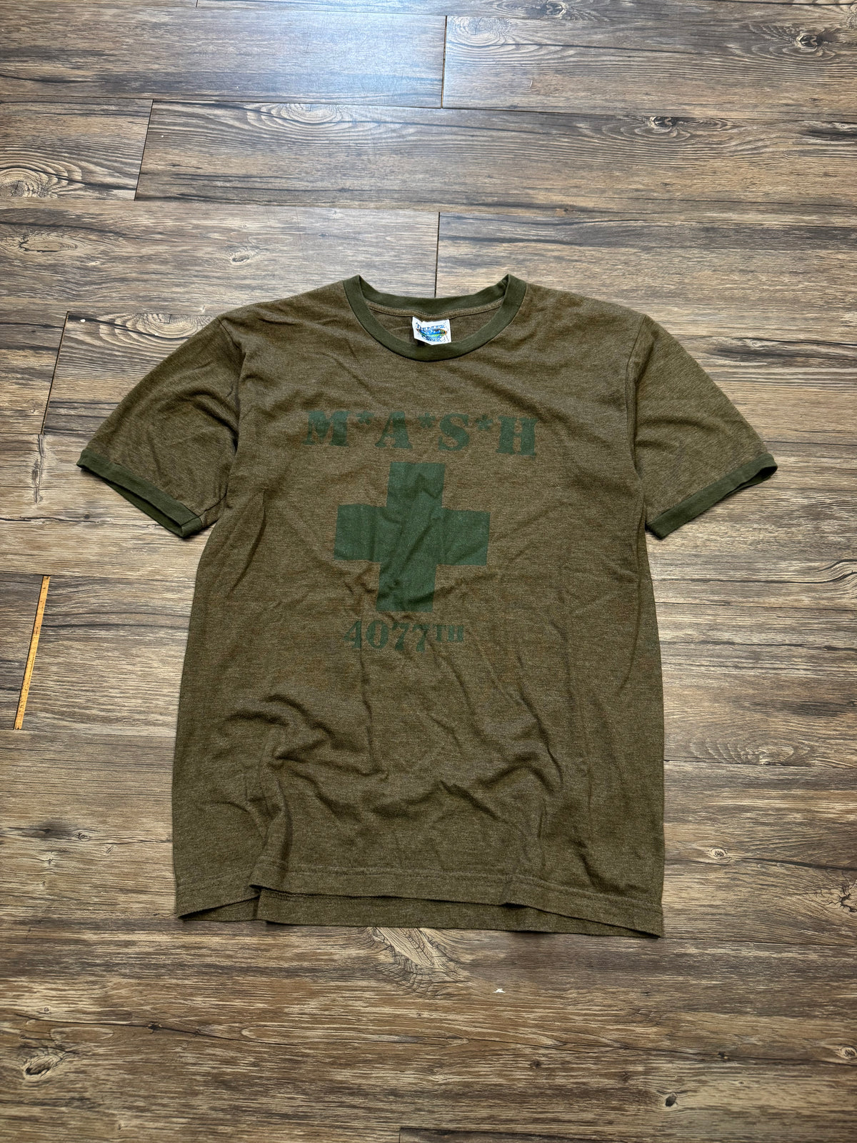 MASH VINTAGE MILITARY GREEN T-SHIRT (M)