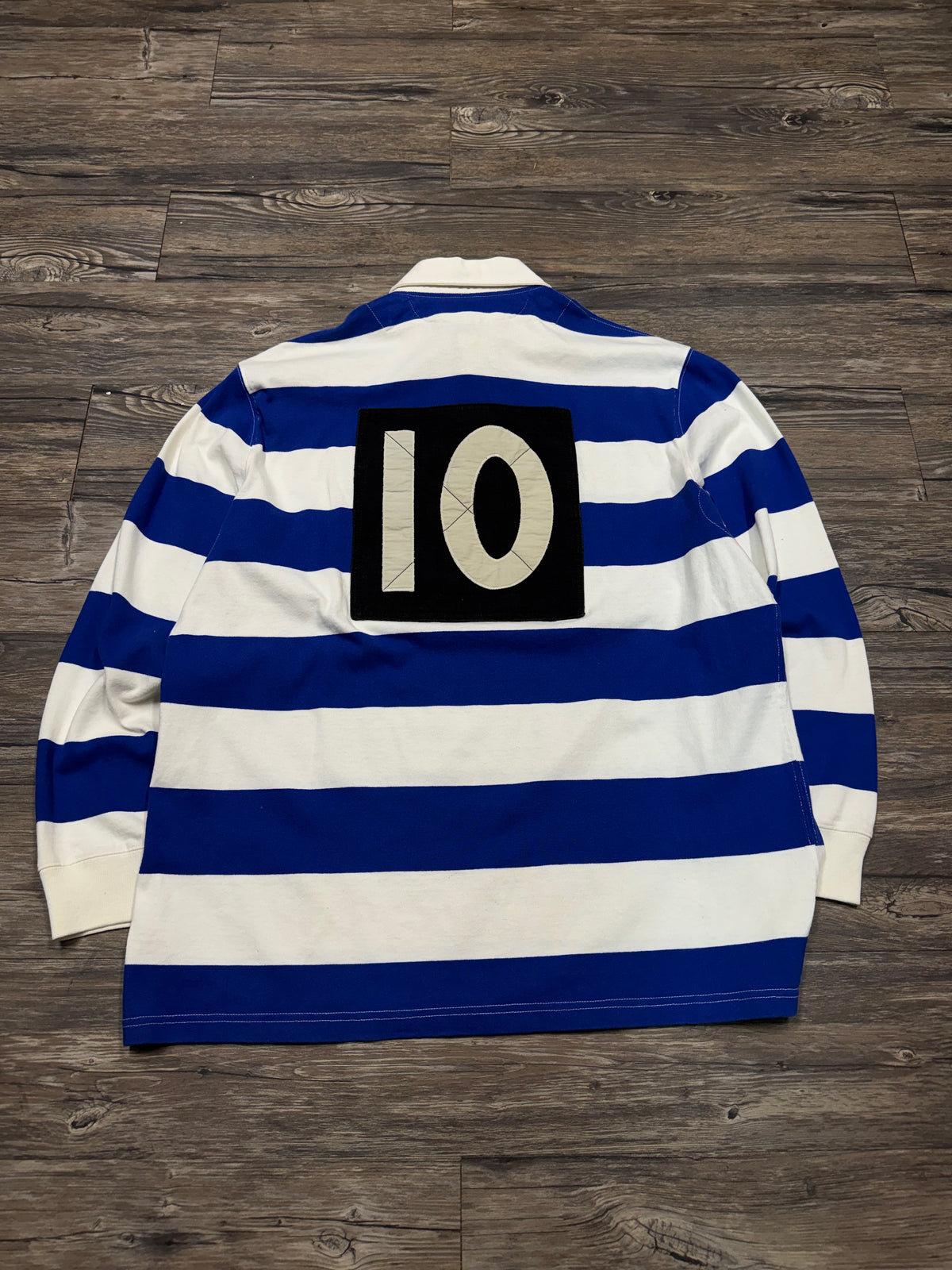 POLO RALPH LAUREN STRIPED RUGBY SHIRT (L)