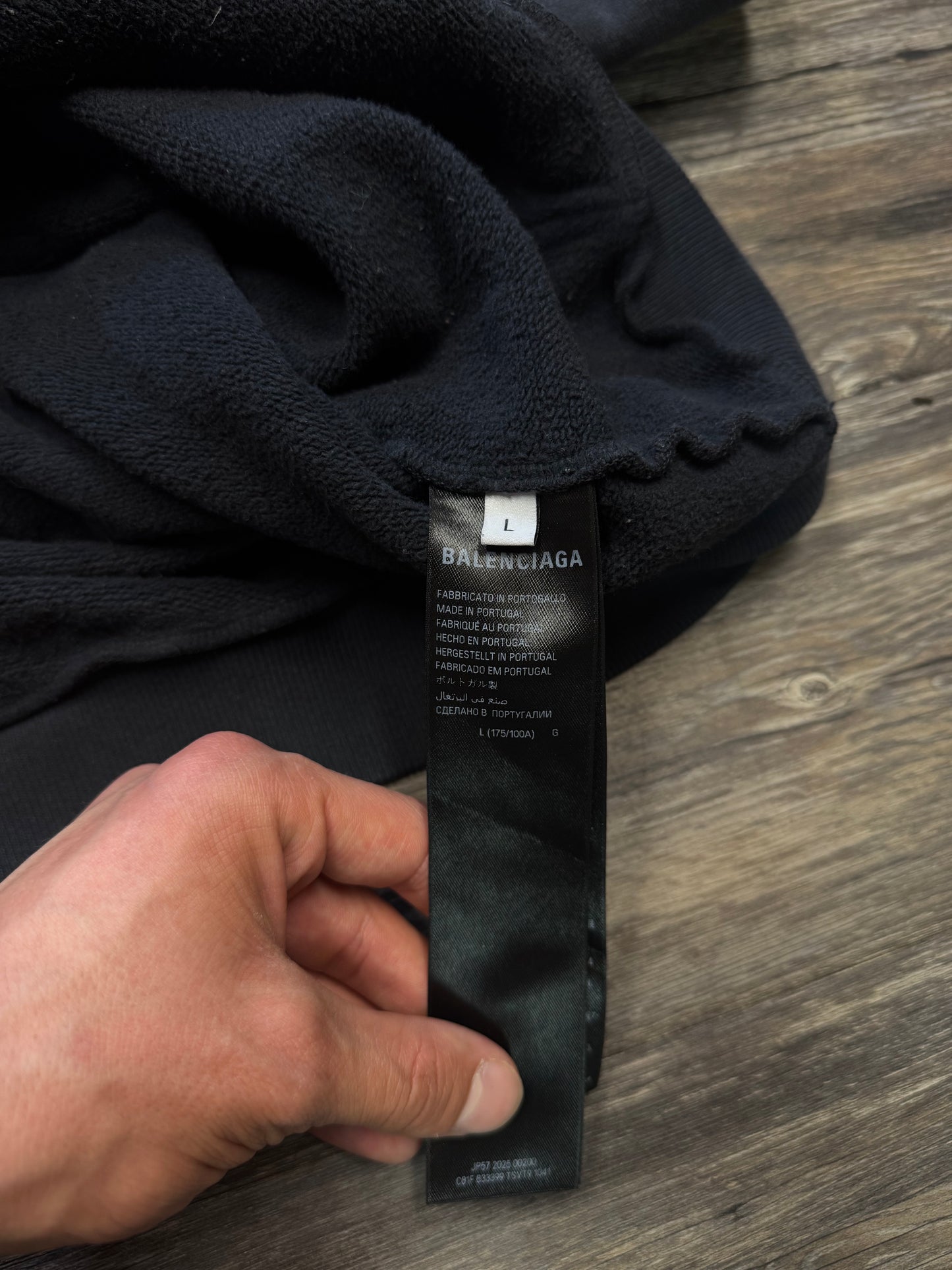 BALENCIAGA LAMBORGHINI ZIP UP HOODIE (L)