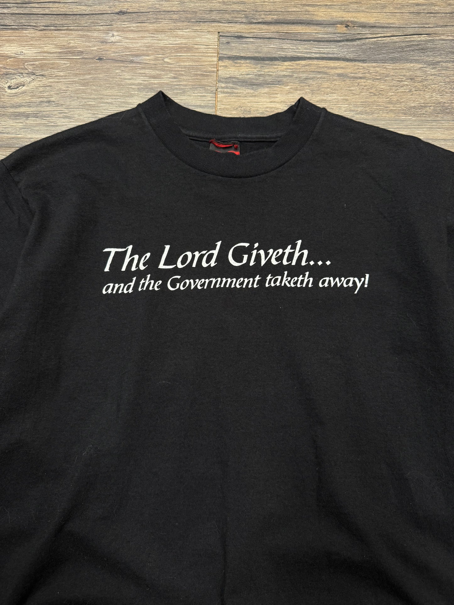 Y2K THE LORD GIVETH T SHIRT (M)