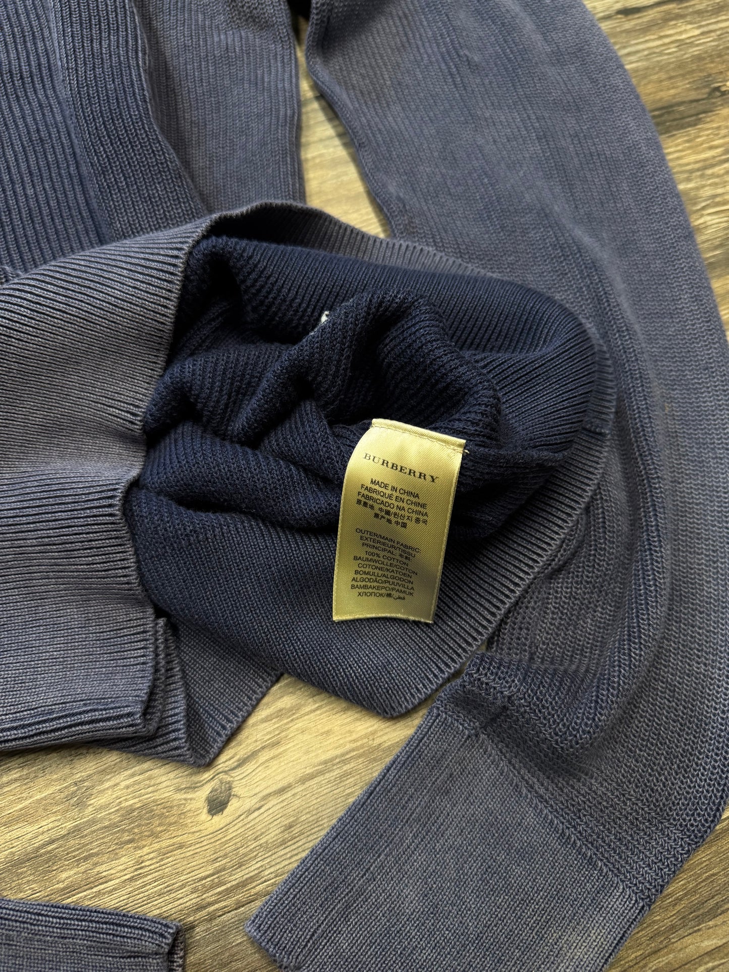 BURBERRY RIBBED HENLEY LONGSLEEVE (S)