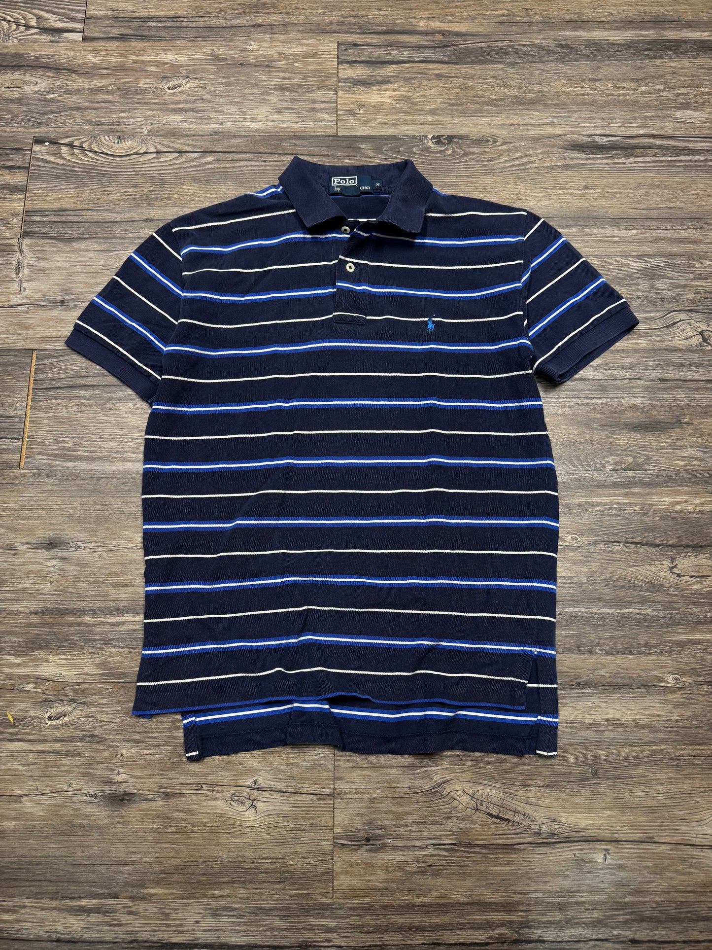 VINTAGE POLO RALPH LAUREN STRIPED POLO (M)