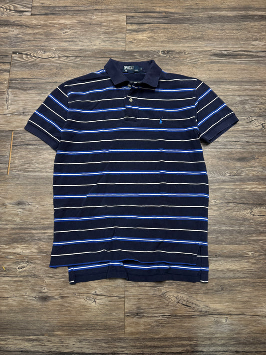 VINTAGE POLO RALPH LAUREN STRIPED POLO (M)