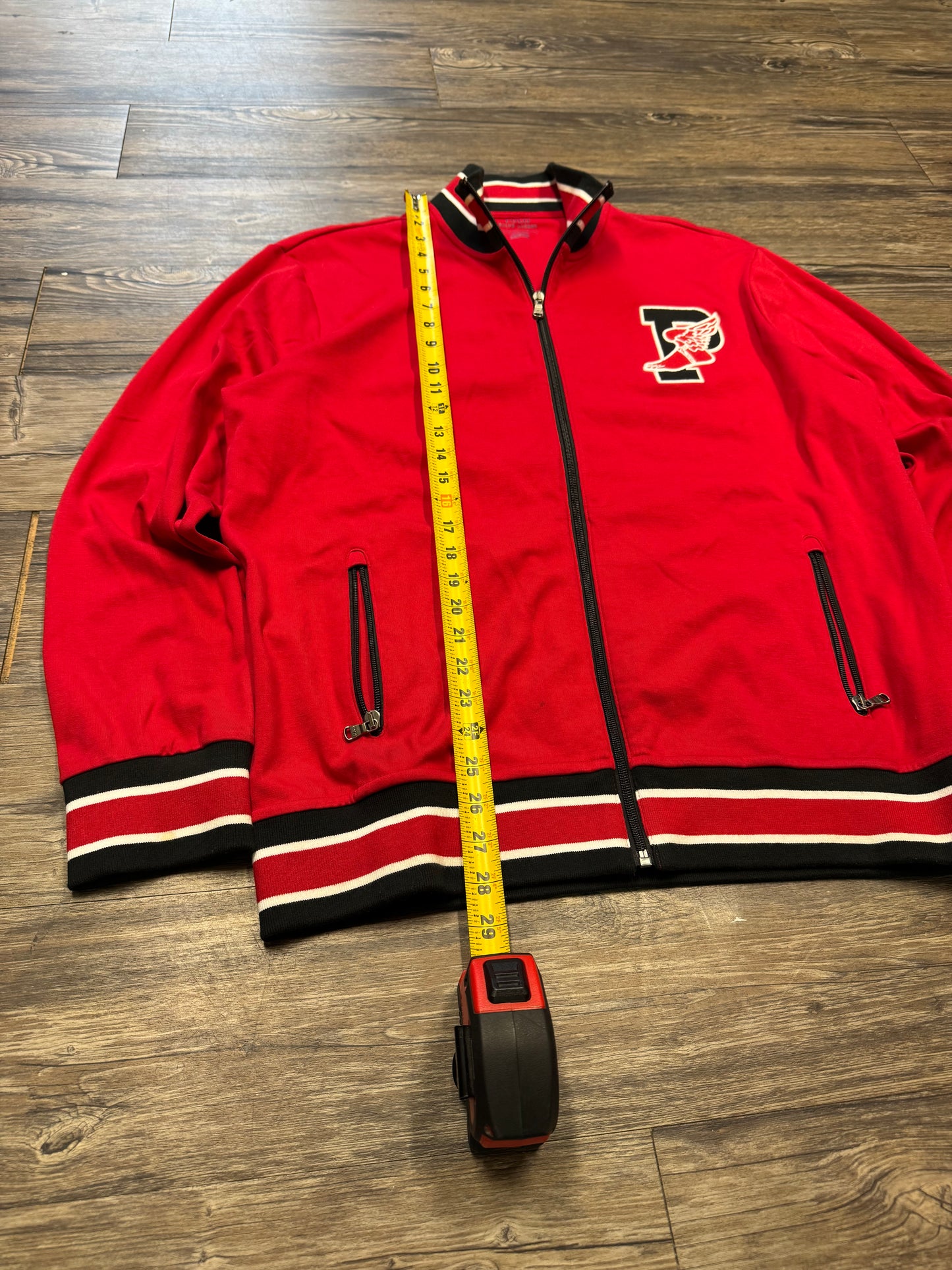 POLO RALPH LAUREN P-WING STADIUM FULL ZIP TRACK JACKET (L)