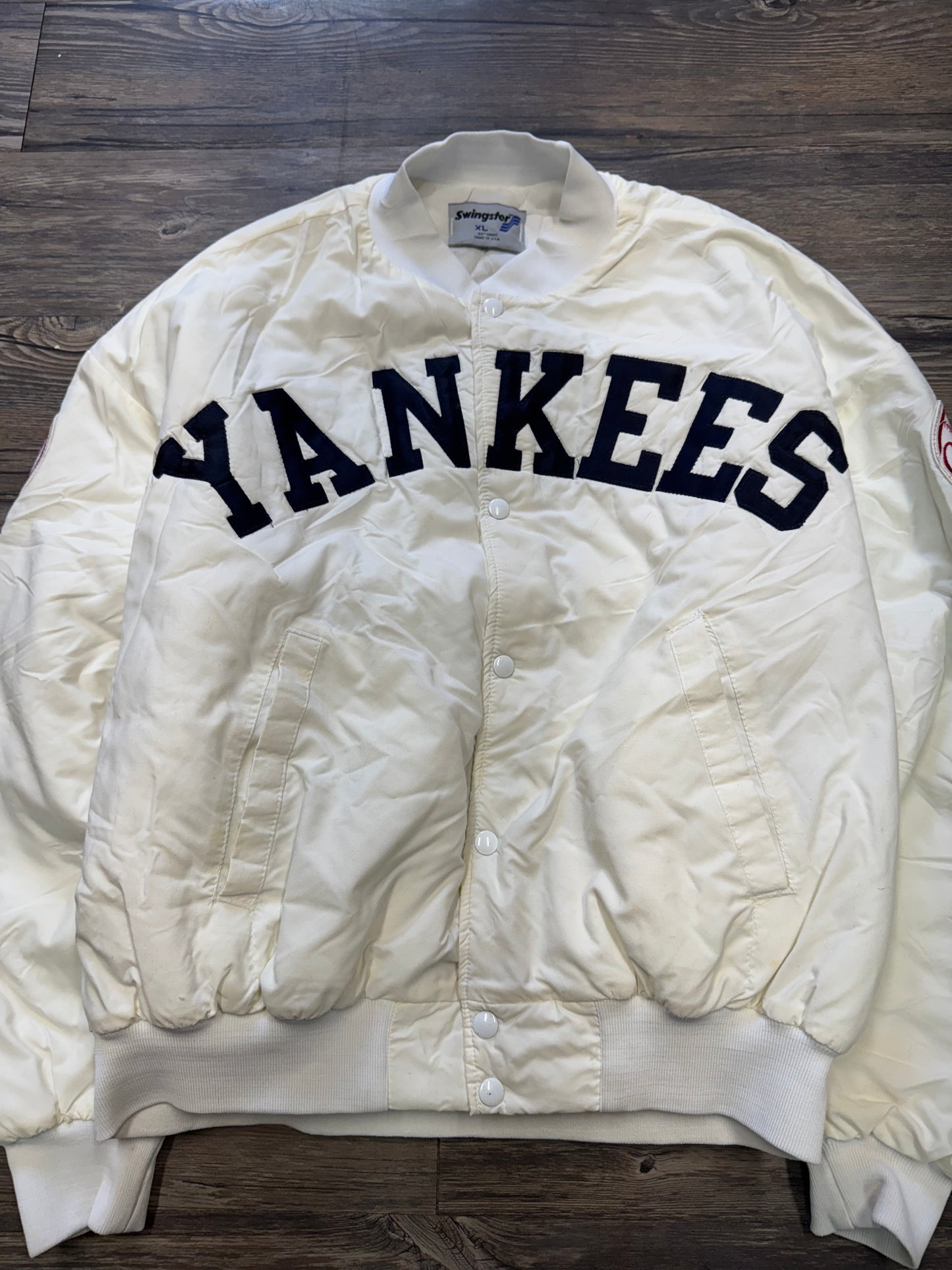 VINTAGE SWINGSTER YANKEES BOMBER JACKET (XL)