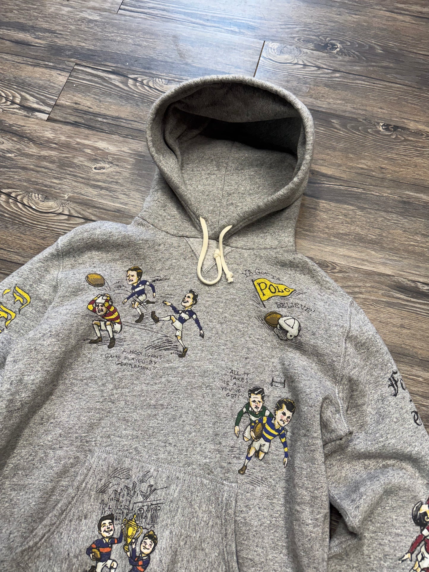 POLO RALPH LAUREN SENIOR CORD HOODIE (L)