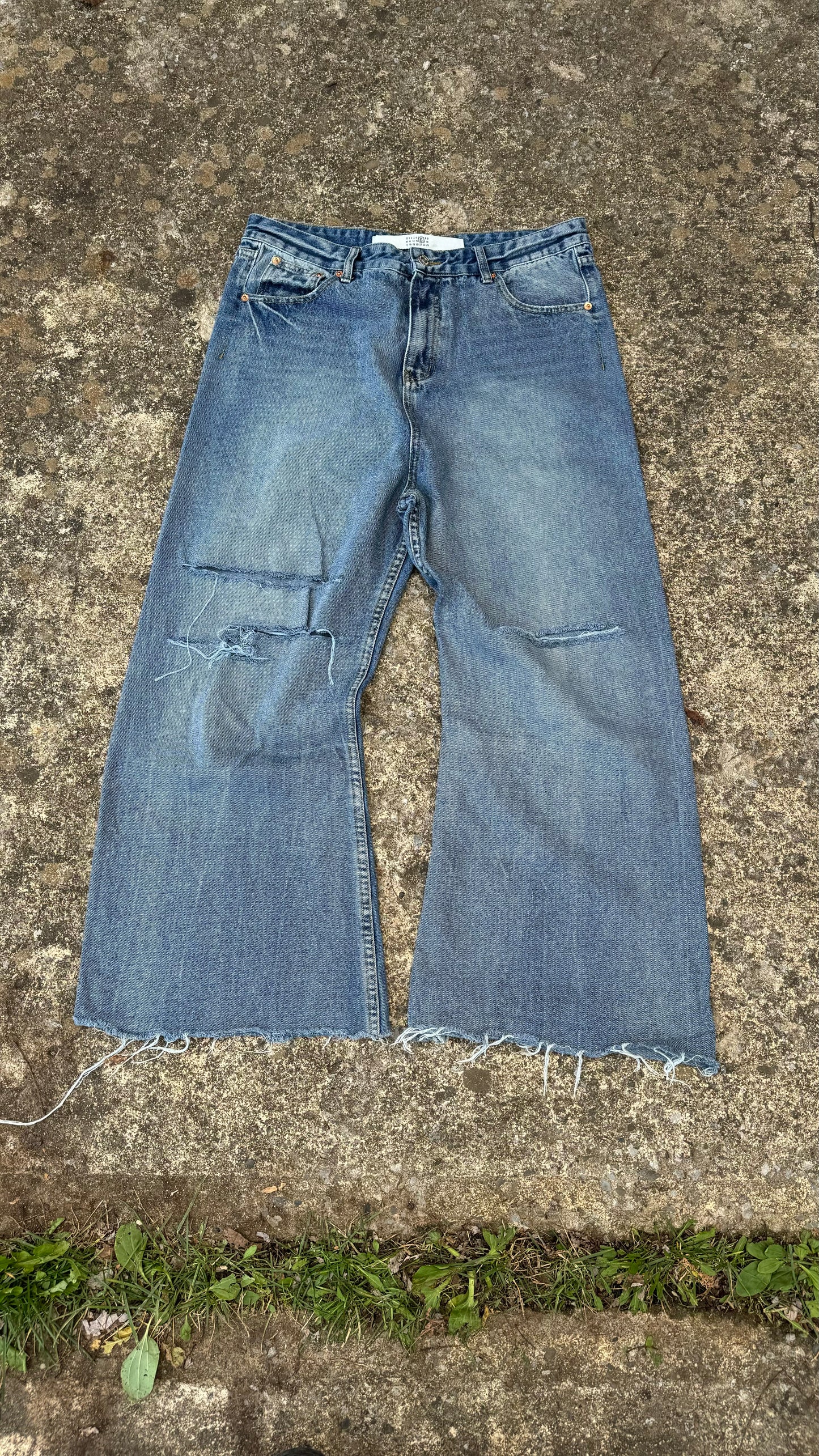 MM6 MAISON MARGIELA WIDE LEG DENIM (32?)