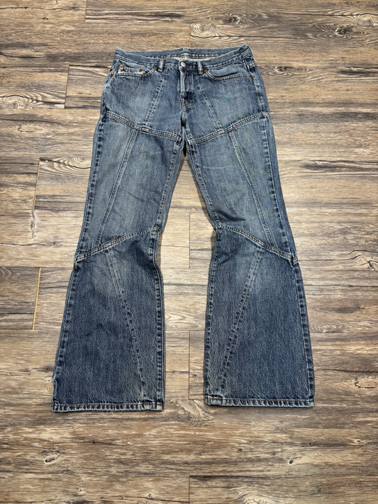 DIESEL PATCHWORK FLARE JEANS (32x31)