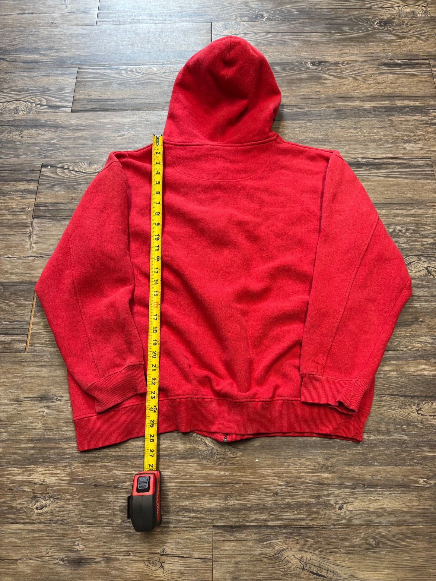 SOUTH POLE ITALIC LETTERED ZIP UP SWEATSHIRT (L)