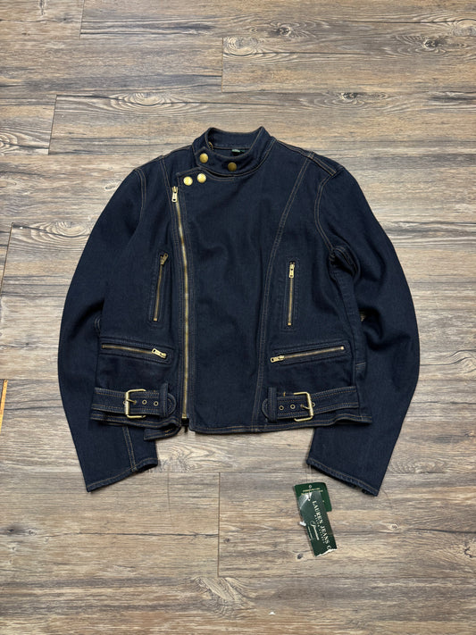 LAUREN BY RALPH LAUREN WMNS DOUBLE ZIP DENIM JACKET (M)