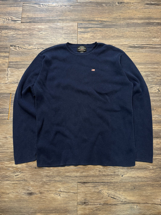 POLO JEANS AMERICAN FLAG RIBBED SWEATER (L)