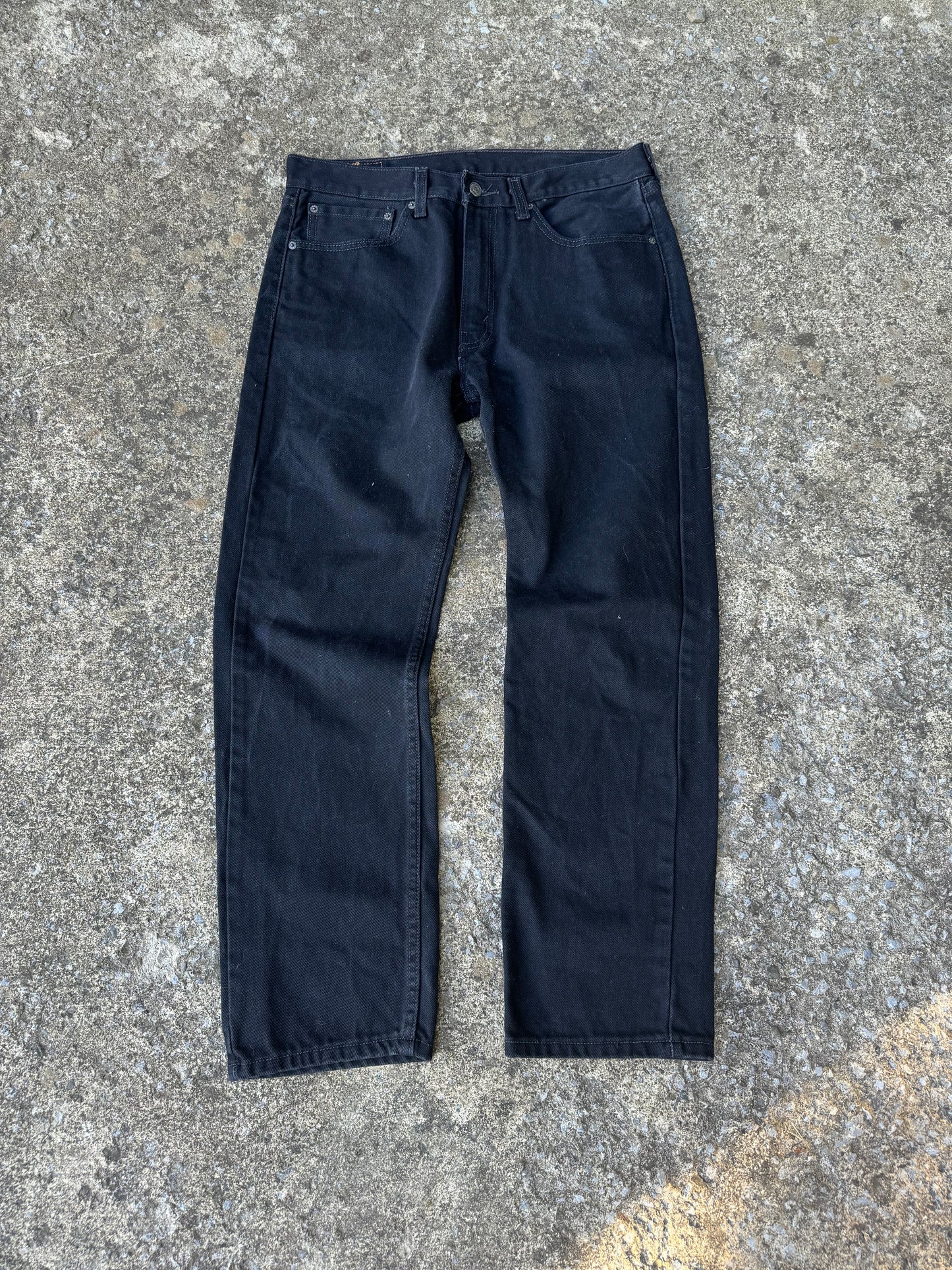 LEVI 505 BLACK JEANS (34x30)
