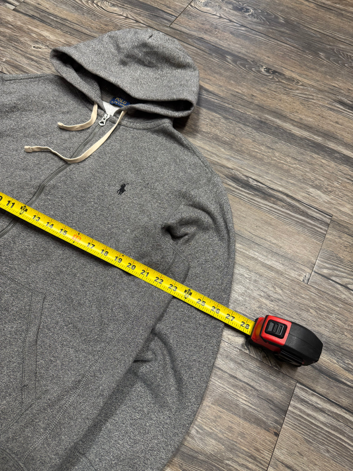 POLO RALPH LAUREN FLEECE FULL-ZIP HOODIE (M)