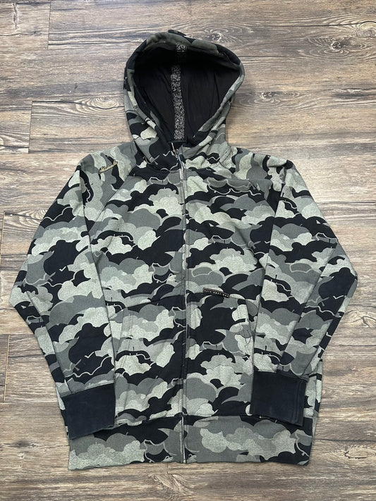 Y2K CAMO AKADEMIKS ZIP-UP HOODIE (2XL)