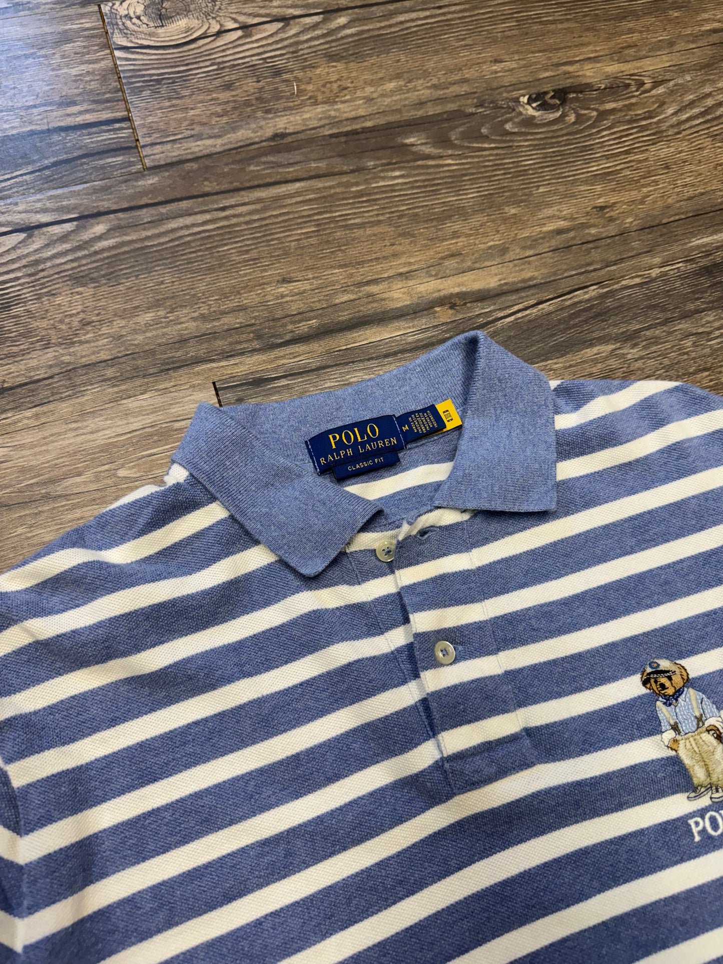 POLO RALPH LAUREN BEAR STRIPED POLO (M)