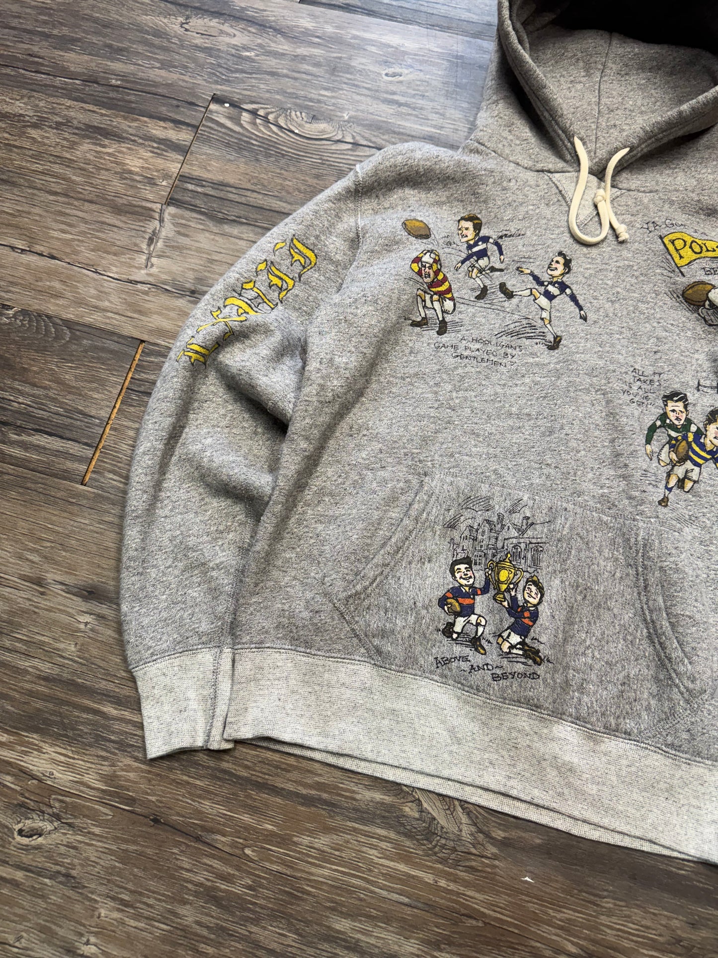 POLO RALPH LAUREN SENIOR CORD HOODIE (L)