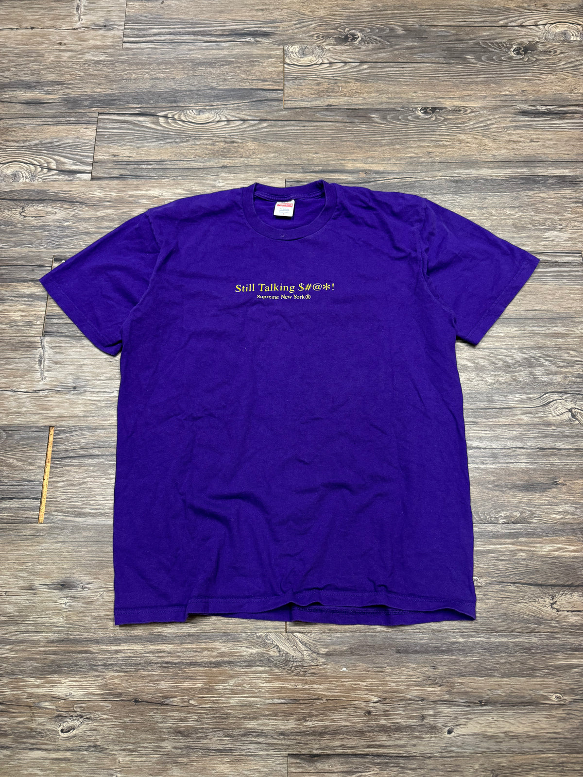 SUPREME "STILL TALKING S#@*!" GRAPHIC T-SHIRT (L)
