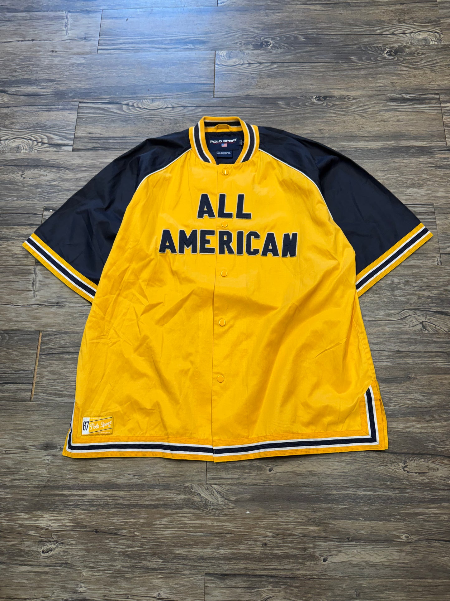 RALPH LAUREN POLO SPORT ALL AMERICAN BASEBALL JERSEY (XL)