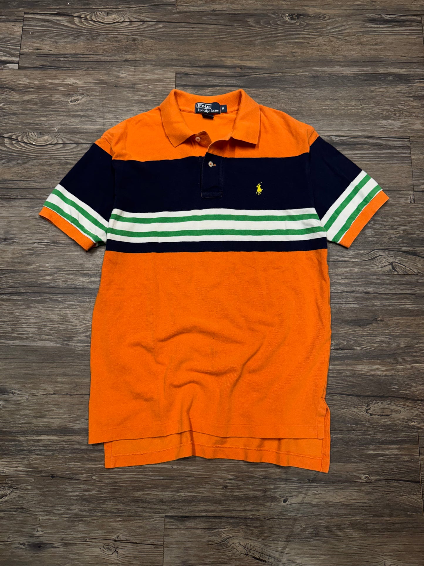 RALPH LAUREN STRIPED POLO (M)