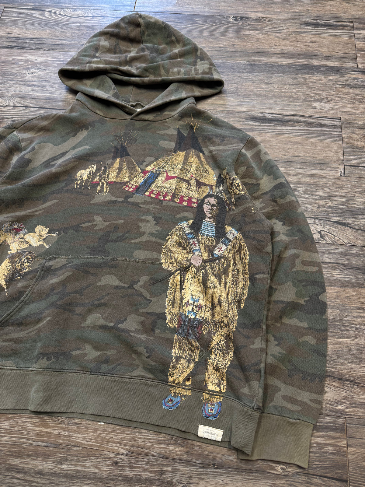 POLO RALPH LAUREN DENIM & SUPPLY NATIVE HOODIE(XL)