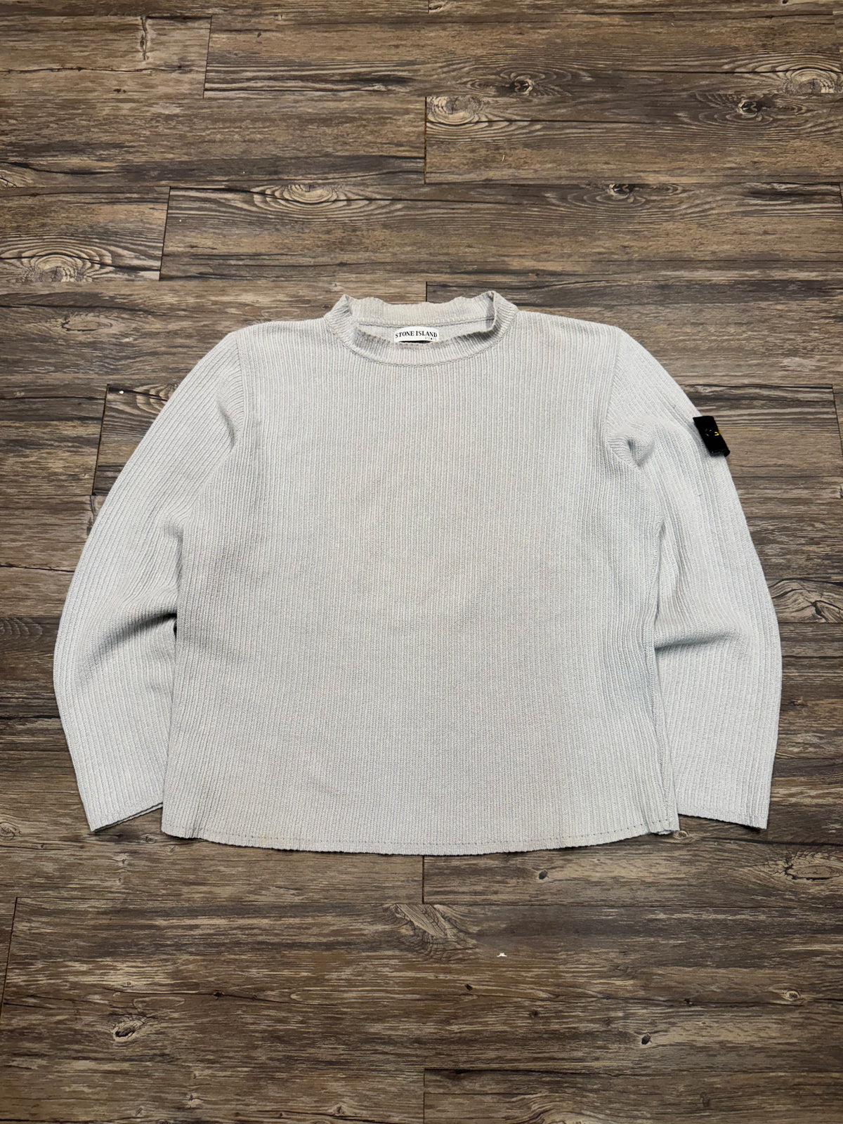 VTG 1999 STONE ISLAND RIBBED KNIT CREWNECK (L)