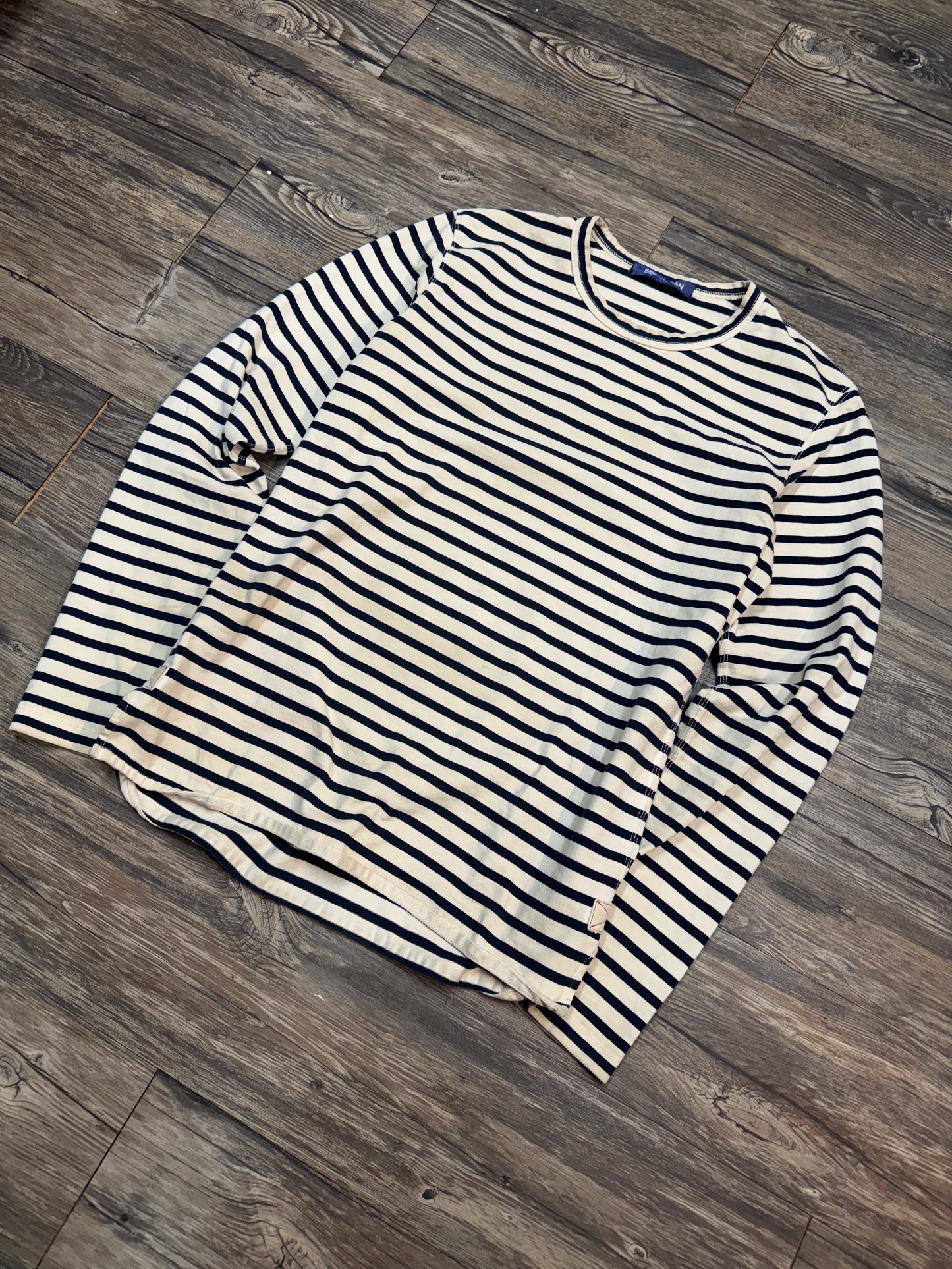 JUNYA WATANABE STRIPPED LONG SLEEVE T-SHIRT (MEDIUM)