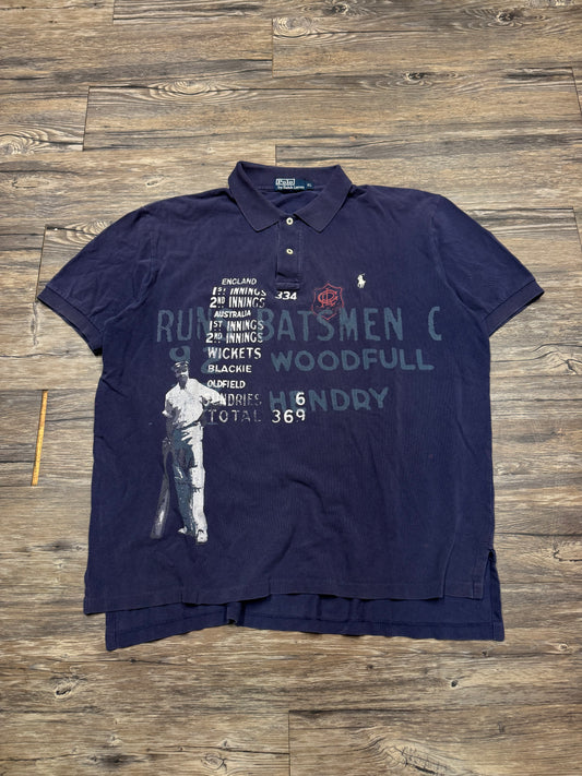 POLO RALPH LAUREN SMALL PONY ENGLISH CRICKET POLO SHIRT (XL)