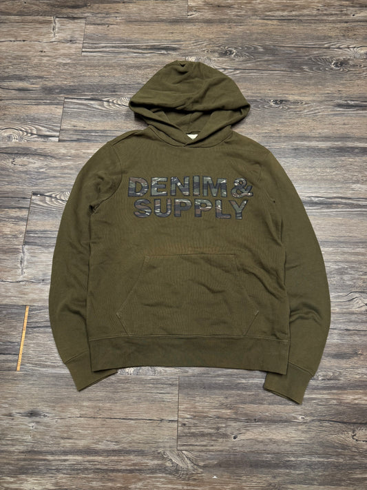 POLO RALPH LAUREN DENIM & SUPPLY CAMO LOGO HOODIE (M)