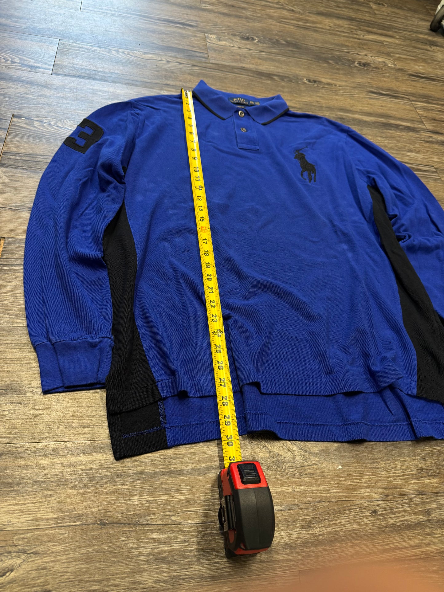 POLO RALPH LAUREN ROYAL BLUE BIG PONY LONGSLEEVE (XXL)