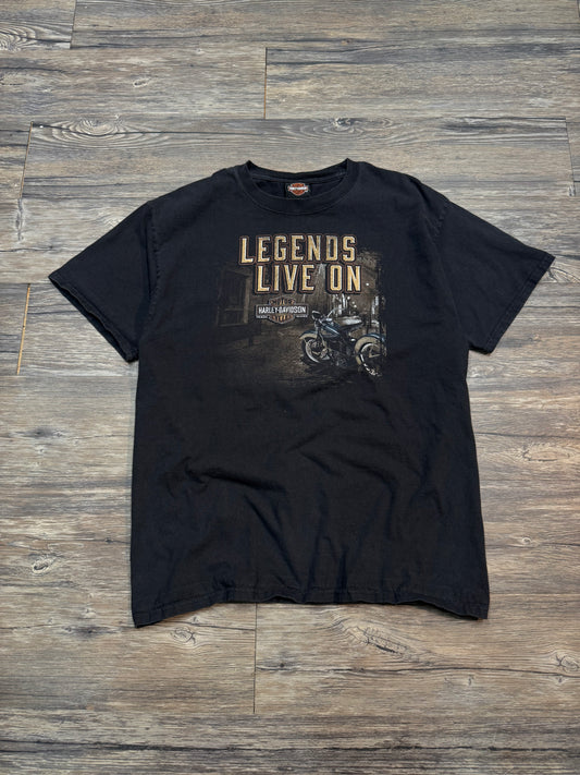 HARLEY DAVIDSON LEGENDS LIVE ON TEE (L)