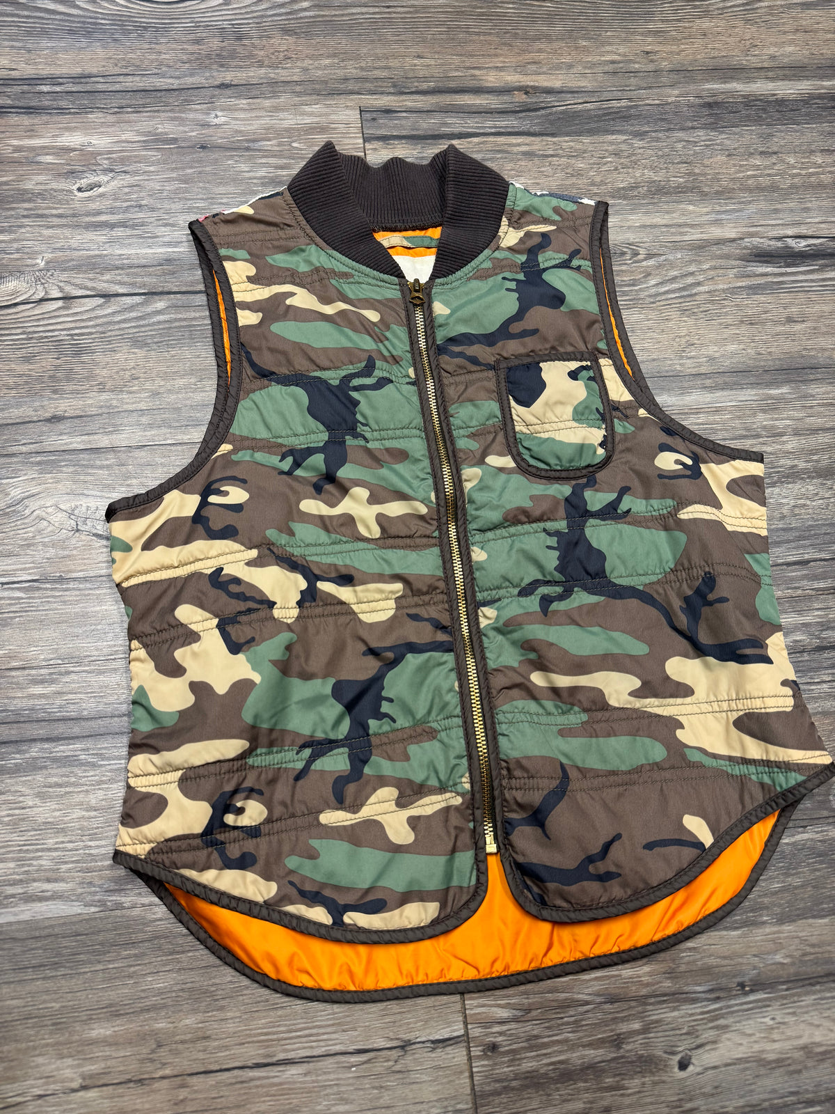 POLO RALPH LAUREN DENIM & SUPPLY DISTRESSED AMERICAN FLAG WMNS VEST (M)