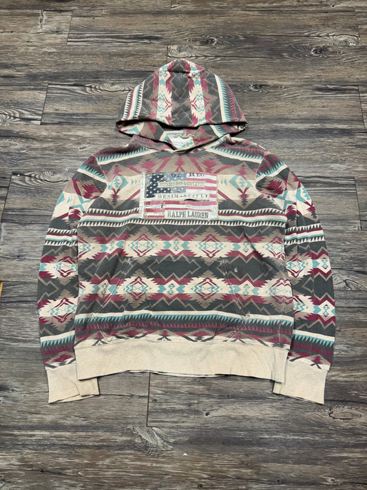 POLO RALPH LAUREN DENIM & SUPPLY AZTEC HOODIE (L)