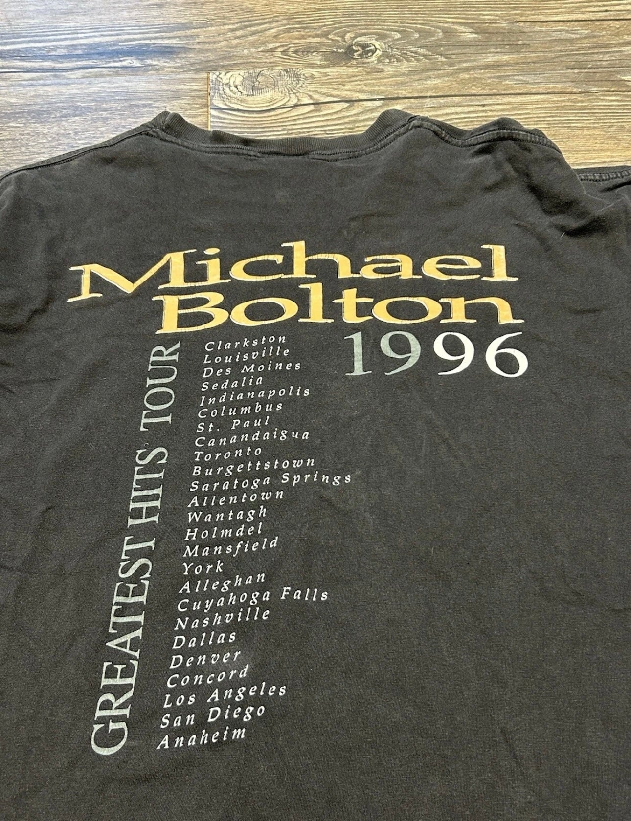 90’s MICHEAL BOLTON ALL OVER PRINT GRAPHIC T-SHIRT (XL)