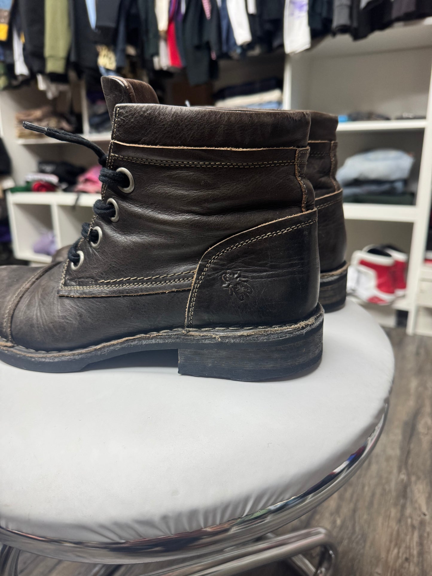 LONDON FLY LEATHER BOOTS (10.5)