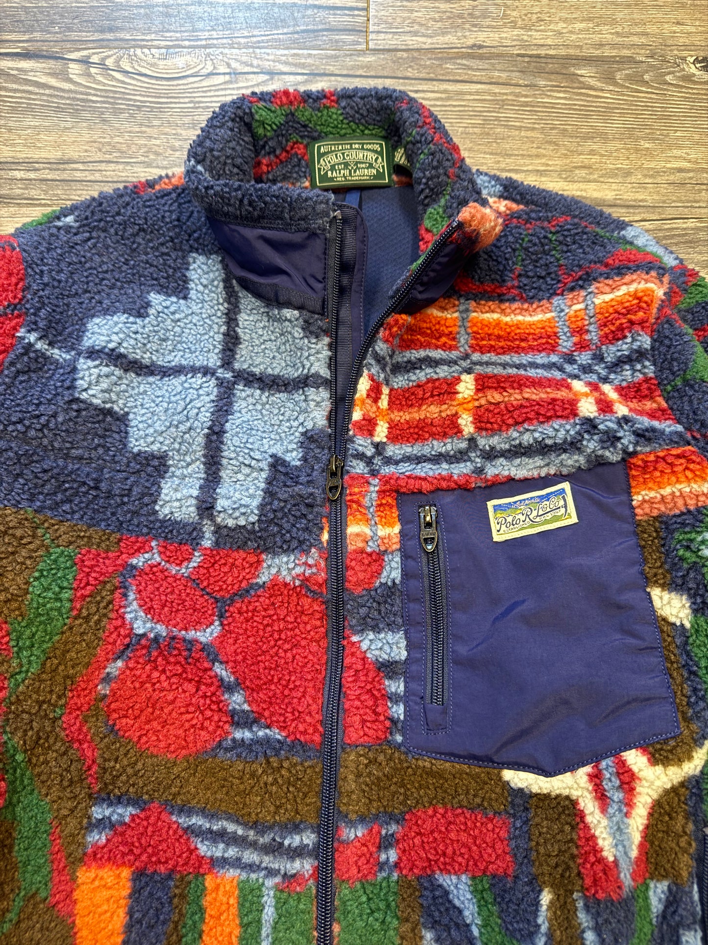 POLO COUNTRY PAINTED FLEECE JACKET (S)
