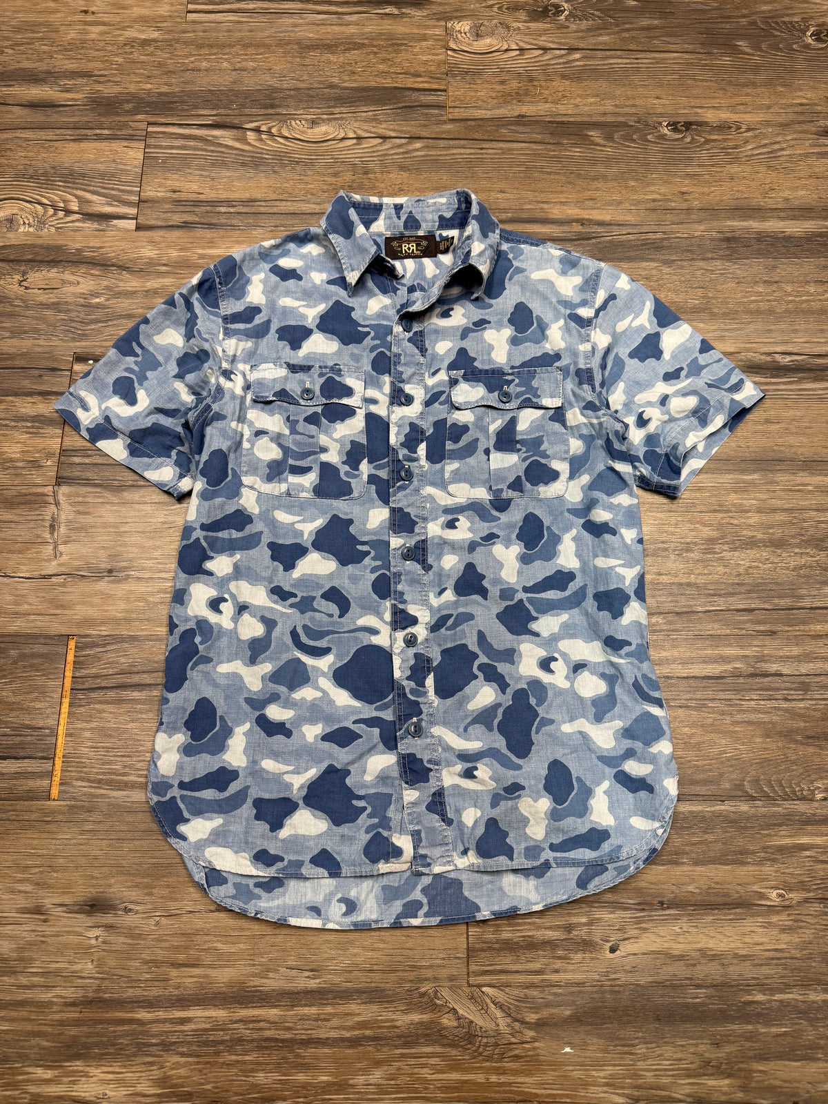 RRL CAMOFLAUGE BUTTON UP SHIRT (S)