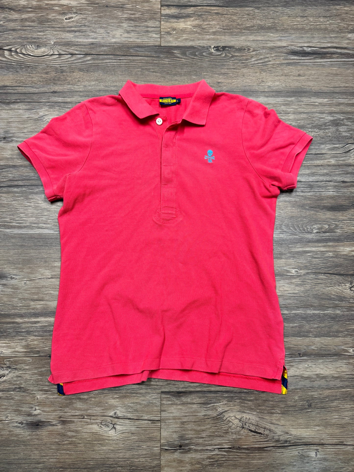 RUGBY BY RALPH LAUREN PINK POLO (L)