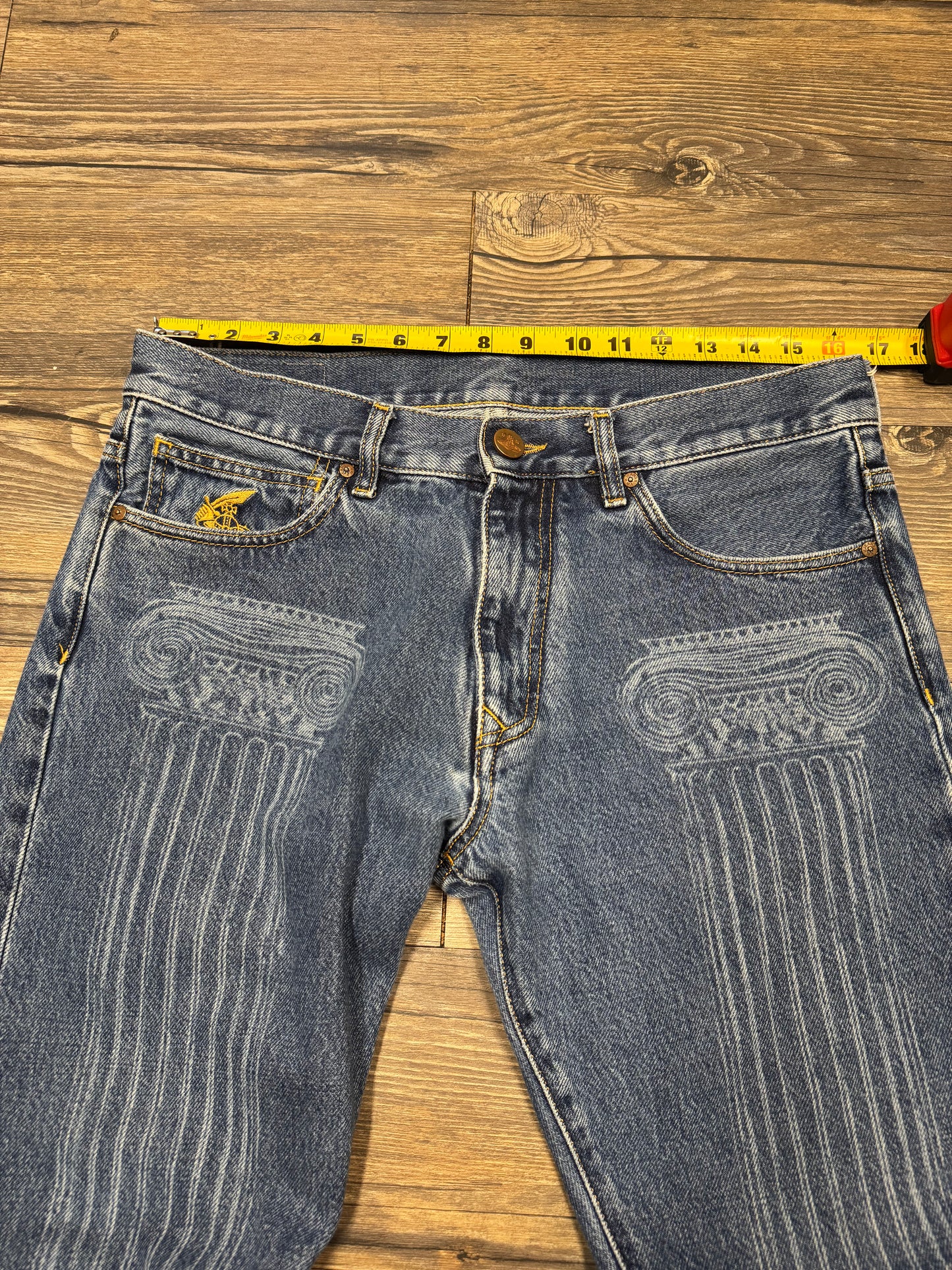 VIVIENNE WESTWOOD COLUMN DENIM JEANS (32)
