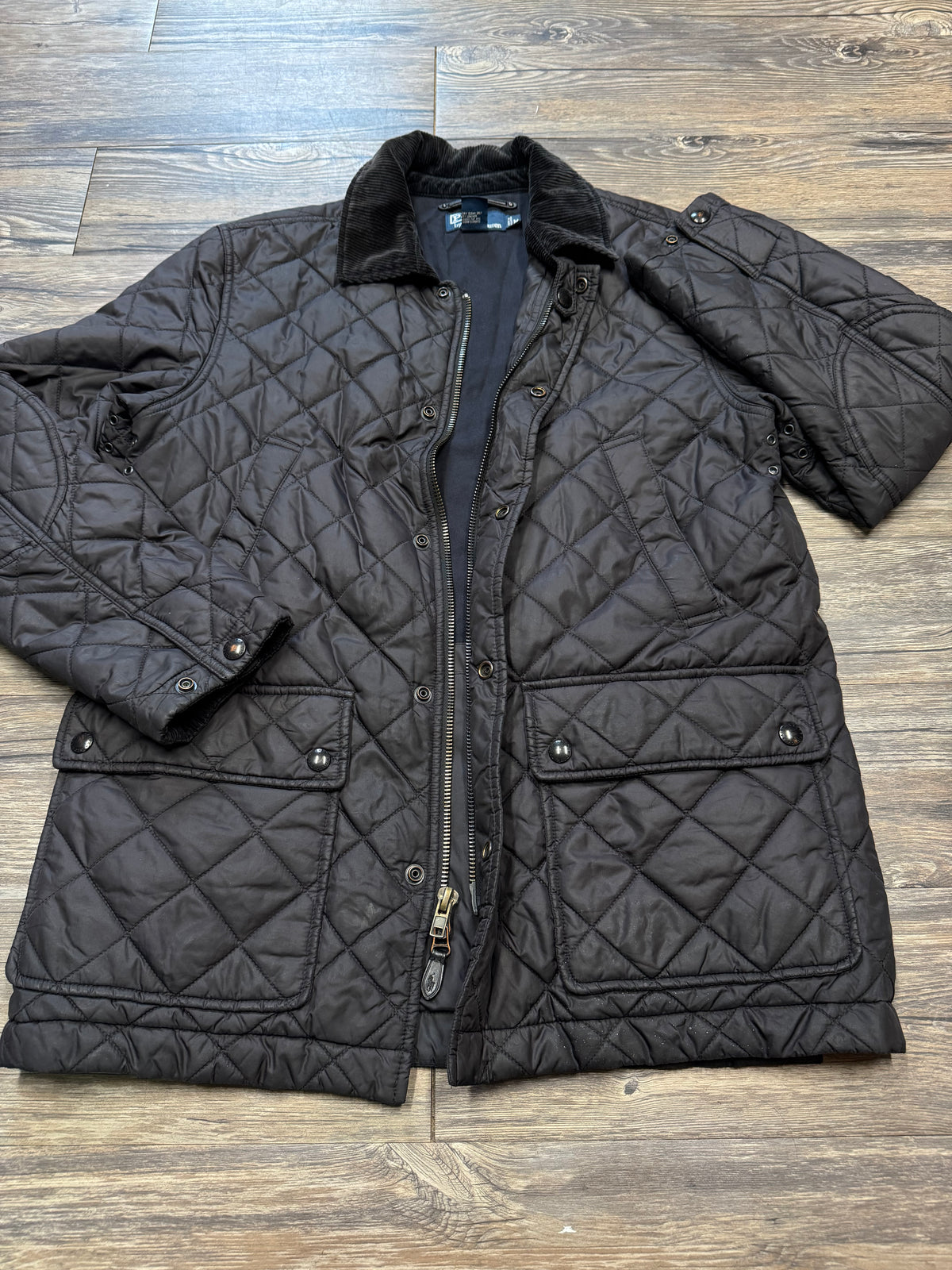 POLO RALPH LAUREN VTG DIAMOND QUILTED BARN COAT (M)