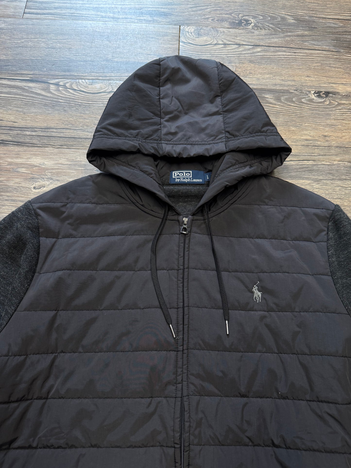POLO RALPH LAUREN HYBRID FULL ZIP SWEATSHIRT (L)