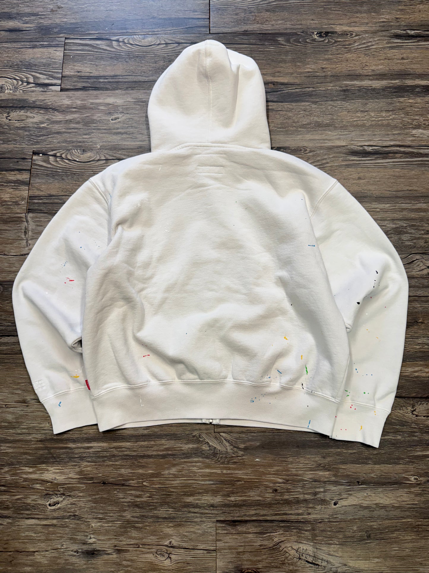 SUPREME MAISON MARGIELA MM6 WHITE BOX LOGO ZIP-UP (S)