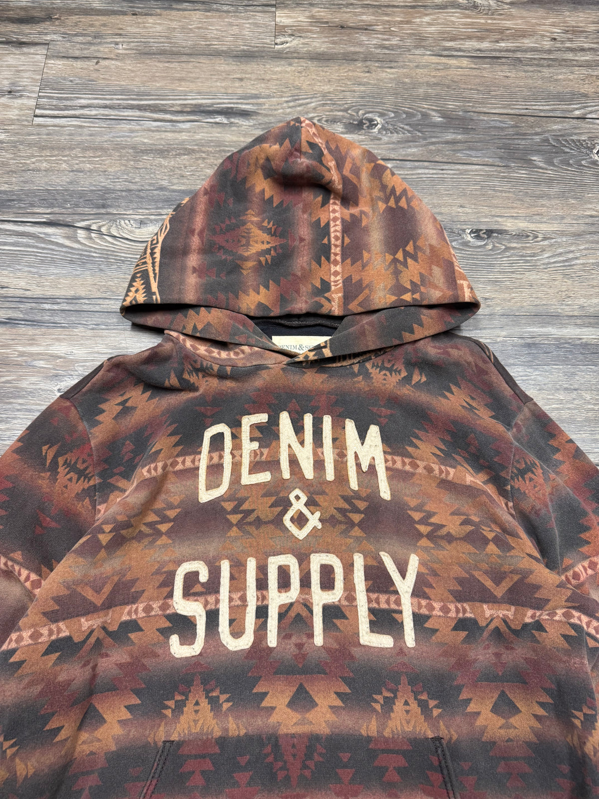 POLO RALPH LAUREN DENIM & SUPPLY AZTEC HOODIE (L)