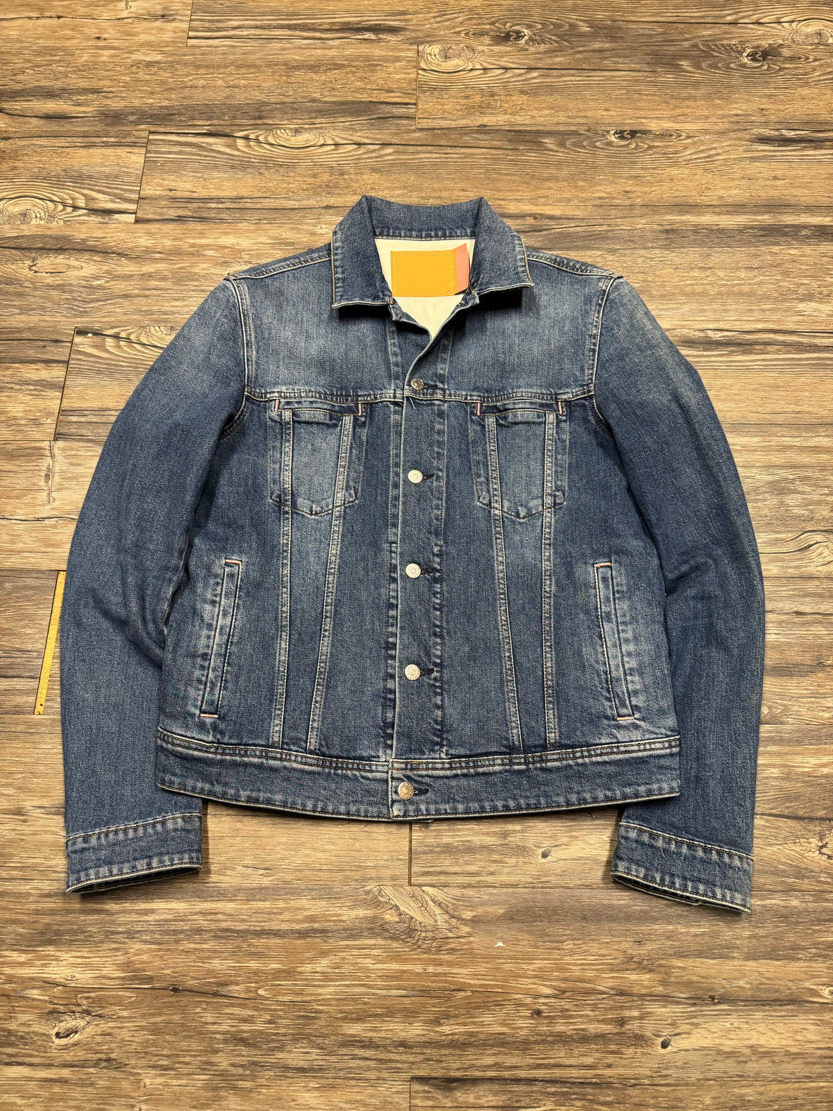ACNE STUDIOS BLUE DENIM TRUCKER JACKET (50)